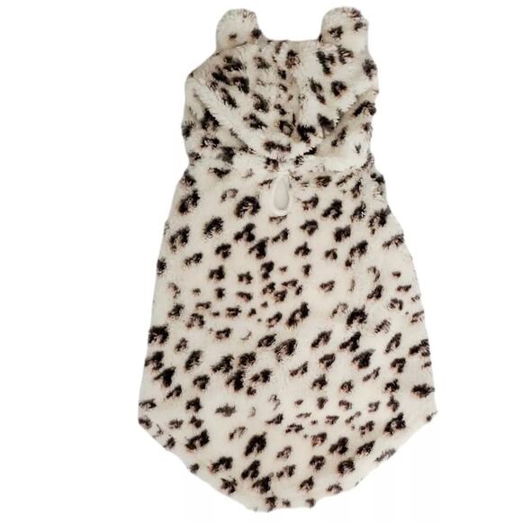 Pet Grayson Pup Sherpa animal print Cat/Dog sweater hoodie NWT - Picture 2 of 3